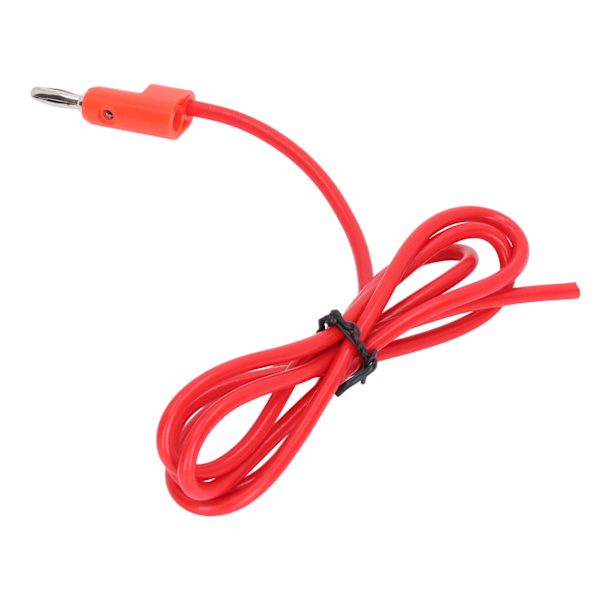 4 mm bananplugg hane till hane testledning lödfri mässing elektrisk testkabel J.70005Röd