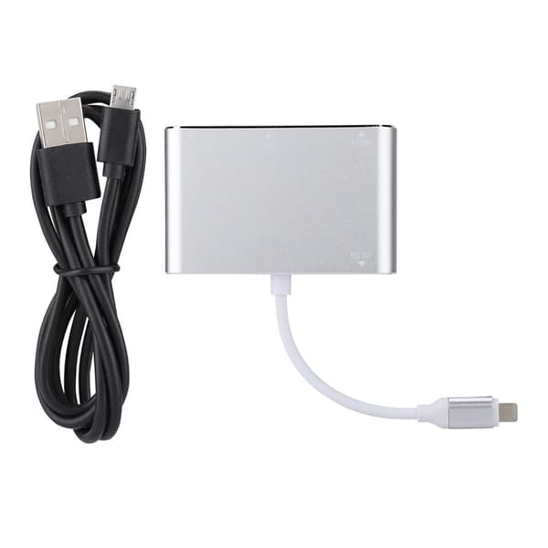Lightning til HDMI+VGA+Audio HUB Adapter Converter Til iPhone5/5S 6/6S 6plus 6splus 7/ipad4/ipad