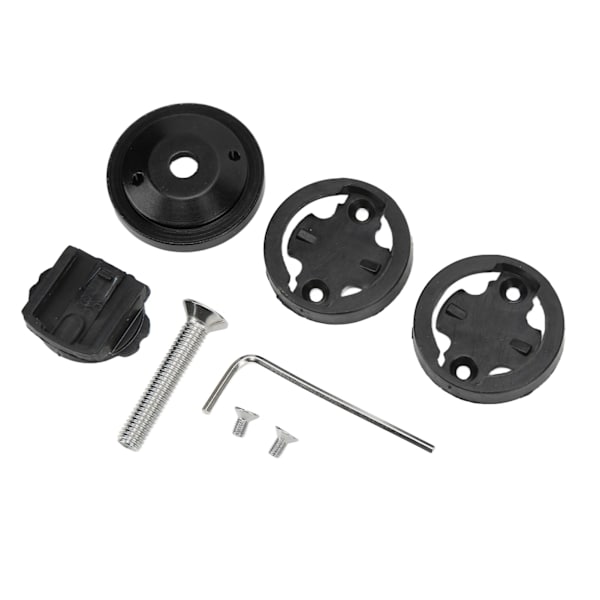 Cykelcomputerbeslag CNC-anodiseret 28,6 mm gaffelrør Diameter 304 Rustfrit stål Skruer Cykelstam Headset Cover Mount Sort