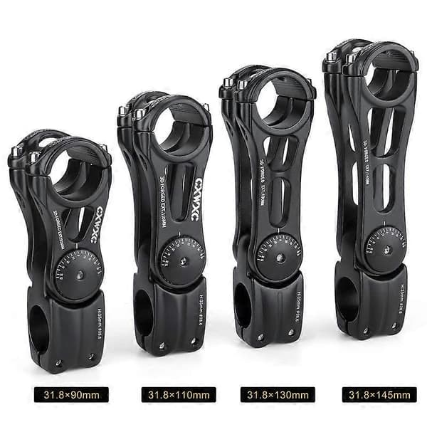 Adjustable MTB Stem 31.8mm 70 Degree 90/110/130/145mm Bicycle Stem Riser