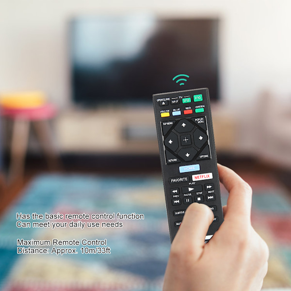 ABS Fjärrkontroll Ersättningstillbehör för SONY RMT VB100U Svart