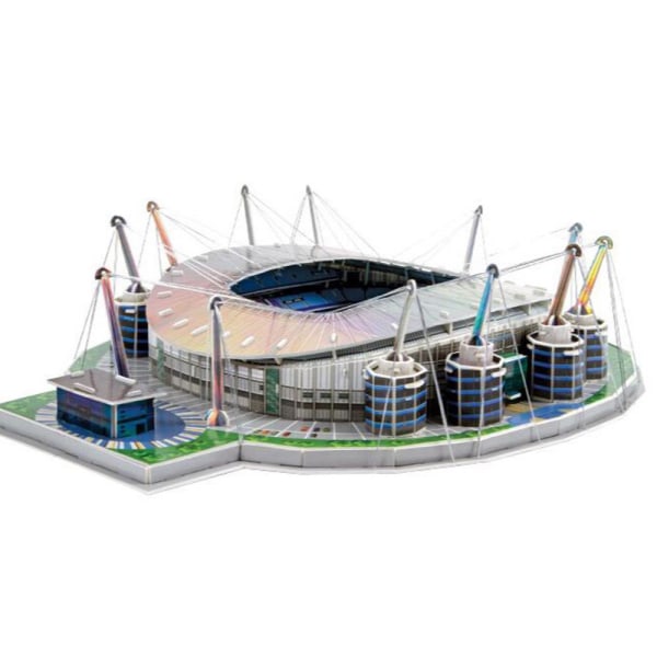 Tredimensionellt pussel Fotbollsplan Bygga fotbollsstadion Barn DIY Patchwork Leksaker - Manchester City