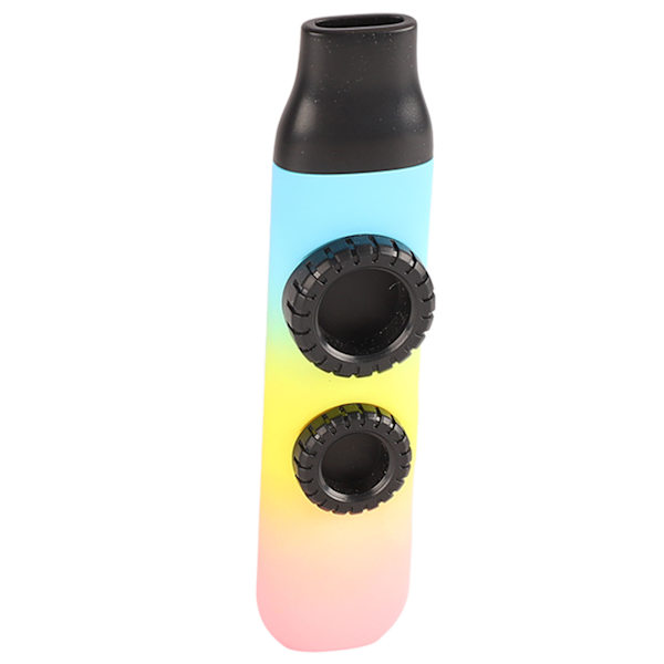 Kazoo Plastic Professional Justerbar Tone Musikkinstrument med 10 stk Fløytemembraner for Ukulele Fiolin Høyglans Tri Color Gradient