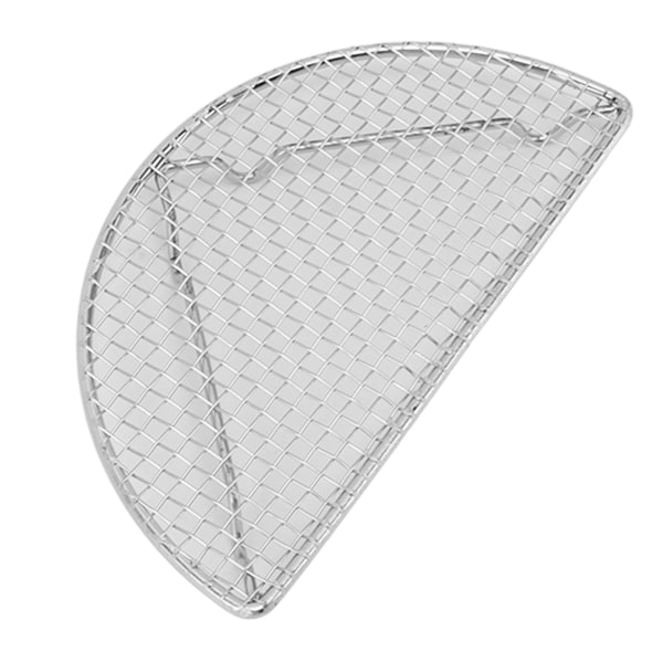 Kylställ i rostfritt stål för bakning, galler för matlagning, hög temperaturbeständigt, ugnssäkert för matlagning, rostning, grillning, medelstor halvcirkel 18 cm
