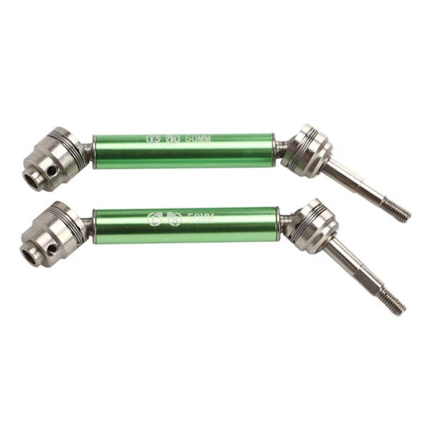1 Par RC Drivaxlar Stål Aluminium Legering 12cm Längd CVD Bakre Drivaxlar för TRAXXAS SLASH 1/10 Grön