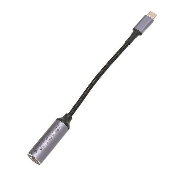 DC til Type C Kabel 5.5x2.5mm 100W 17.3cm Langt Hun Input Nylon Type C til DC5525 Kabel til Tablet Telefon PC