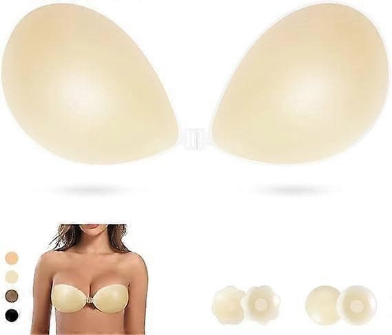 Self-Adhesive Strapless Bra, Invisible Push-Up Bra with Adhesive