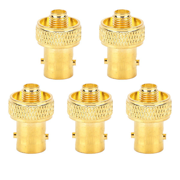 5 stk. BNC Hunn til SMA Hunn RF Koaksial Adapter Konverter Kobling