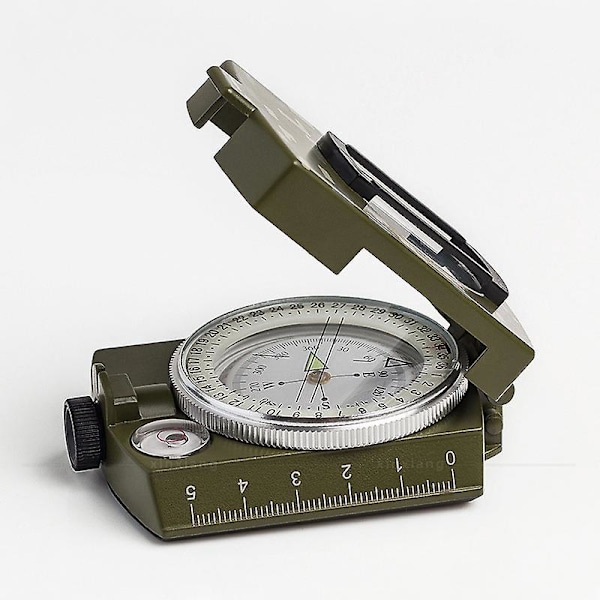 Waterproof Military Compass with Map Measurer - Perfect for Camping and Hiking