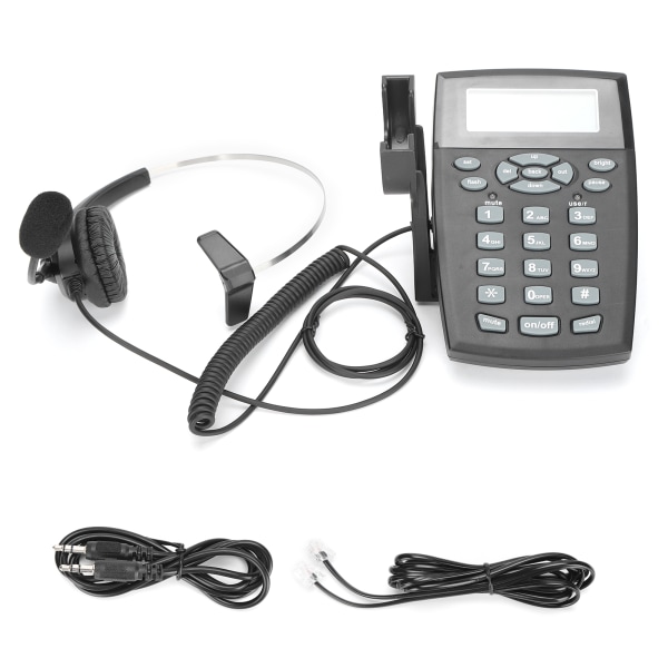 HT810 Call Center Kablet telefon med rundstrålende headset Holdbar telefon med headset sæt til kontor