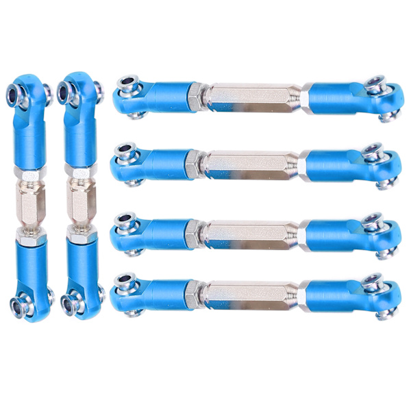 Aluminium Spændebøjle Camber Link Justerbar Camber Link med Stavænder til ARRMA Senton 1/10 RC Bil Blå