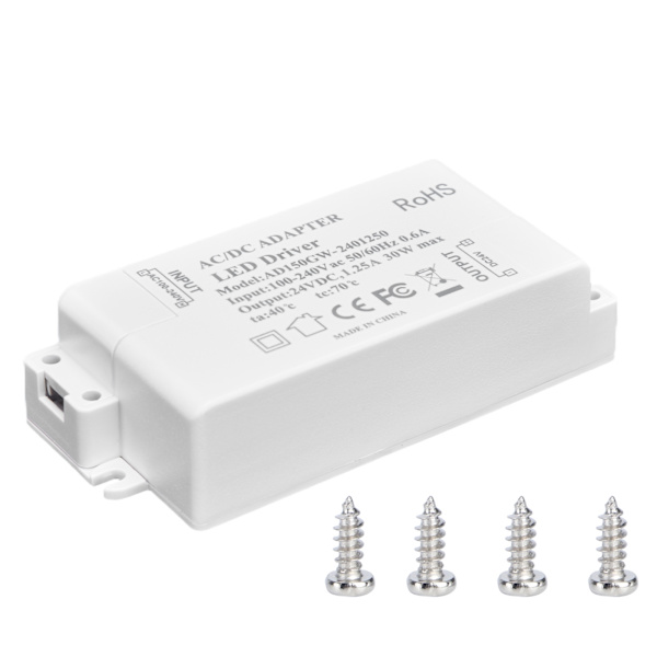 30W DC 24V 1,25A LED-drivrutin Konstant spänning Professionell LED-ljusomvandlare AC 100‑240V