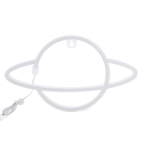 Planet Neon Skilt LED Natlampe Dekorativ Lys til Hjem Soveværelse Bar Bryllup Fødselsdagsfest Dekoration Blåt Lys