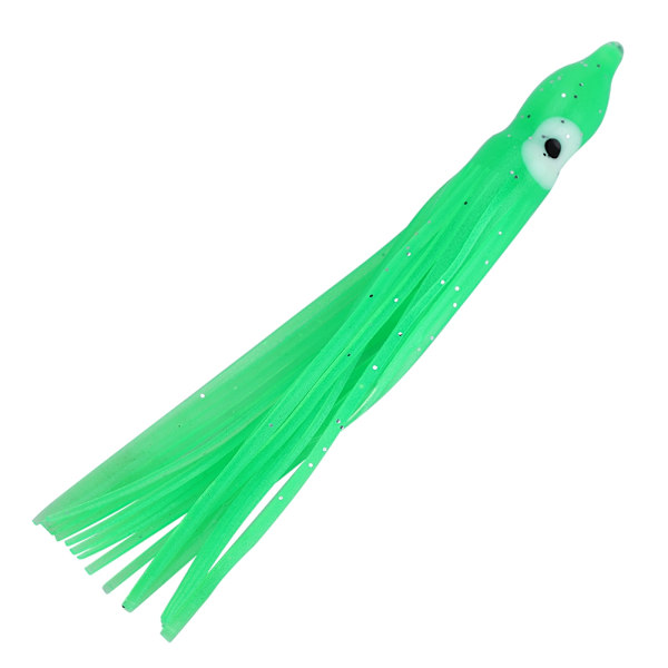 10st påse Ministorlek bläckfisk Form Fiskebete Lure Fiskeredskap Verktyg Luminous Green