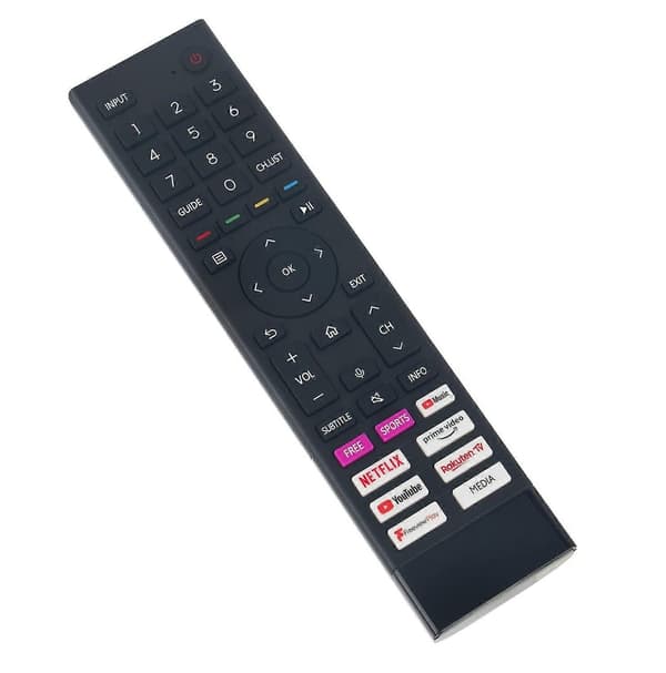 ERF3A80 Plastfjernkontroll for Hisense TV, erstatningsfjernkontroll