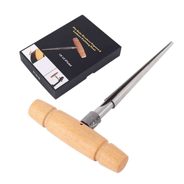 Gitarpinne Hole Reamer Trehåndtak Tapered Reamer Reparasjonsverktøy for musikkinstrumenter 4,3 mm