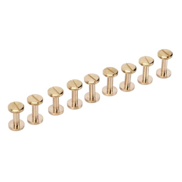 Niitit Ruosteenkestävät Kätevät Käytännölliset Helppo Asennus Vaateruuvit DIY-vöille Laukun Koristeluun 10x4x12mm