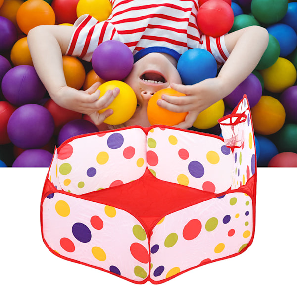 Bärbara tecknade barnleksakstält Babybollar Pool Pop Up Kid Utomhustält (120cm korg)