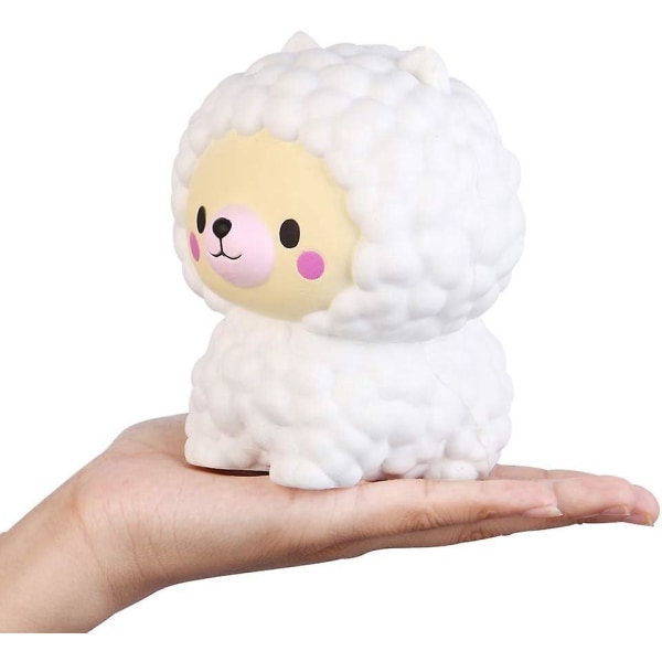 Giant White Sheep Bear Slow Rising Squishy Toy - Stress Relief Squeeze Toy (1st)