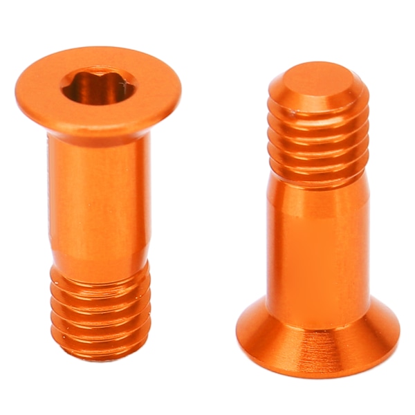 2 st Cykelskruv Aluminiumlegering Bakväxeln Kedjehjul Fästskruv Cykelmodifieringstillbehör Orange