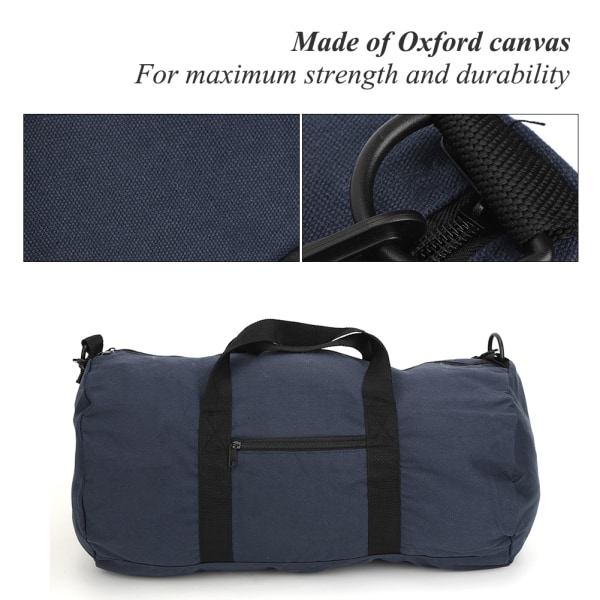 KS3 Canvas Slitesterk Navy bærbar reiseveske Fitness Unisex Single Shoulder Sports Pack