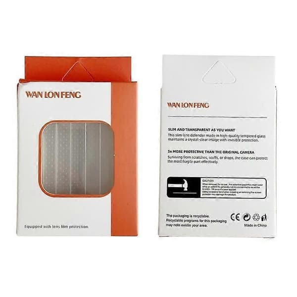 For iPhone 17 Pro/iPhone 17 Pro Max Camera Lens Protector WANLONFENG Metal CD Texture Tempered