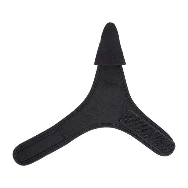 Svart Komfortabel enkelt pekefingerbeskytter Unisex elastisk båndhanske for utendørs fiske