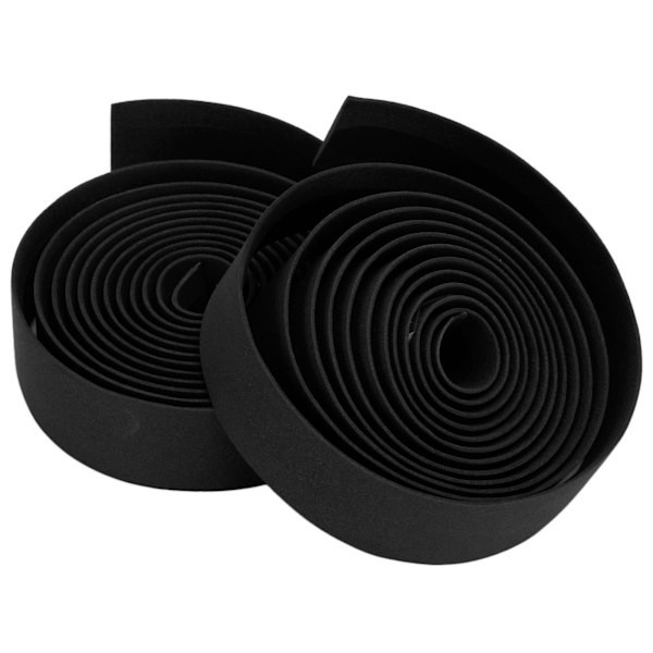 2 stk sykkelstyretape Behagelig, sklisikker, svettsikker og slitesterk sykkelstyretape for landeveissykler (svart)