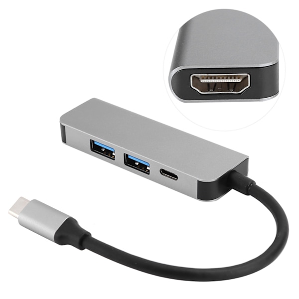 4 I 1 TypeC Hub til HDMI Adapter TypeC Udvidelse til Huawei P20 Pro Samsung Galaxy s9/s8