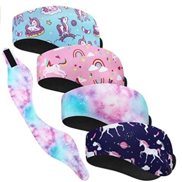 4st Vuxna Simning Pannband Neopren Simning Öronband Öronskydd Yoga Sport Svettband
