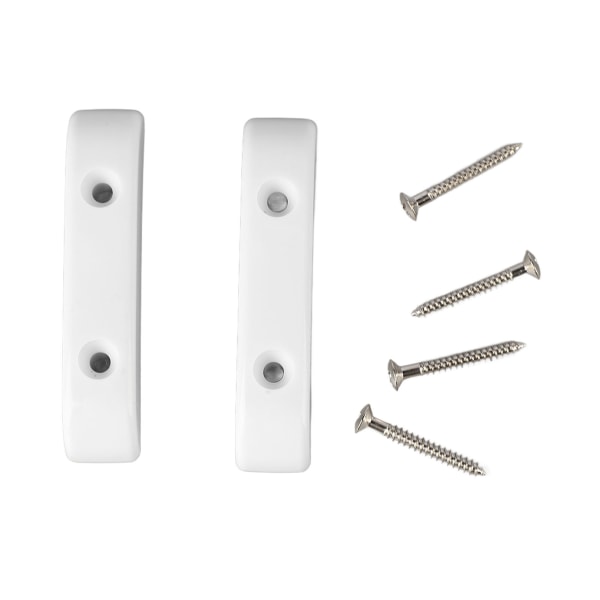 2 st Bas tumstöd Plast Anti-slip Lättvikt Jazzbasgitarr Tumfingerstöd GM02 Vit