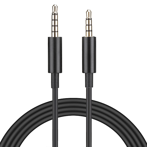 TPE Sort Bærbart Gaming Headset Hovedtelefon Audio Kabel med 3.5mm Stik til Logitech Astro A10/A40/A30/A50 Med tuning