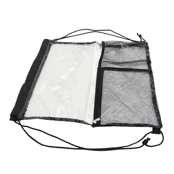 Foldbar gjennomsiktig PVC-strandveske - stor kapasitet, gjennomsiktig, perfekt for bading og strender