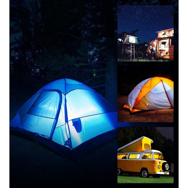 4-pack tält- och campinglampor - LED-lampor Lyktlampor utomhus - batteridrivna campinglampor - set för utomhusbelysning