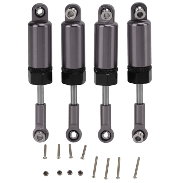 4st/set Metall Justerbar Stötdämpare för MN 1/16 Fjärrkontroll Bilmodell UppgraderingsdelarTitanfärg