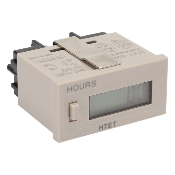 AC 110-220V H7Et BVM Digital Elektrisk Räknare Totalisator med 6-siffrig LCD-display (0,0 timme)