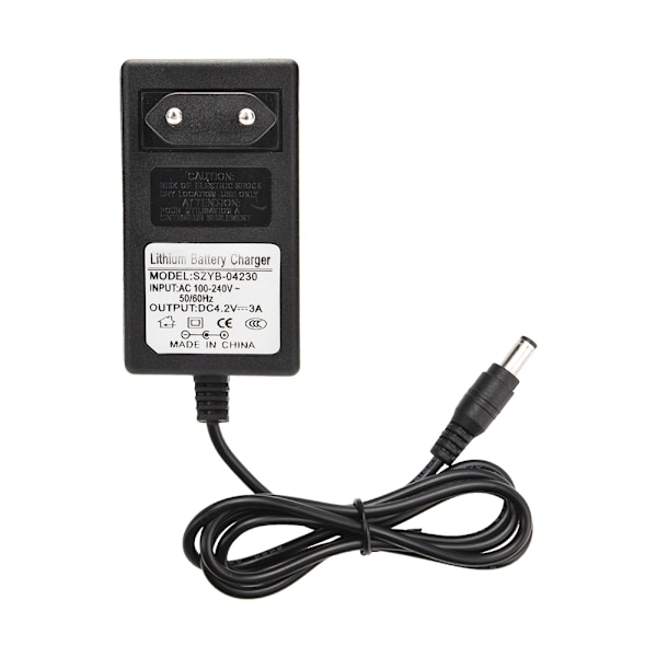4.2V 3A Lithium Batterioplader Konstant Strøm Konstant Spænding Oplader (EU Stik) (100‑240V)
