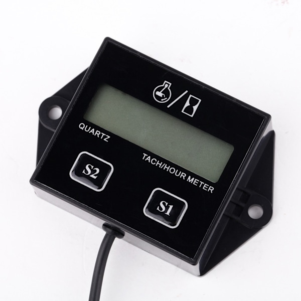 LCD-varvräknare/timmätare för 2/4-takts tändstift bensinmotor motorcykel ATV