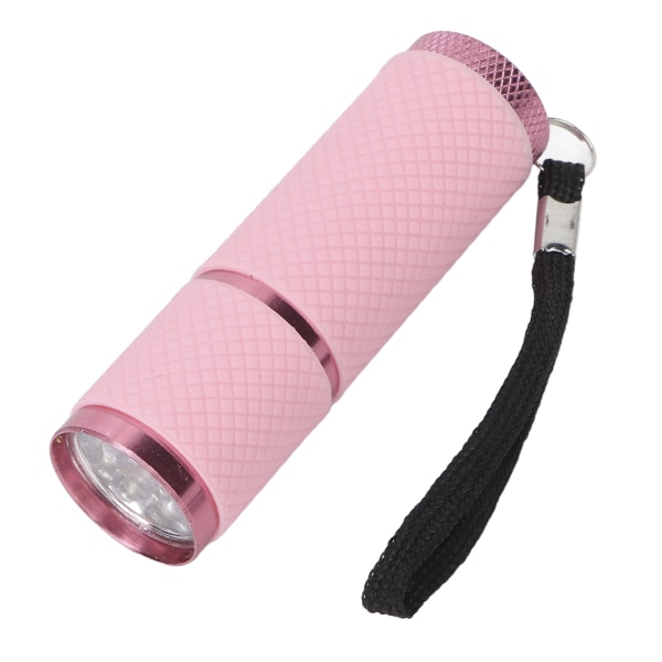 Ficklampa formad nagellampa Hemsalong Bärbar LED Nageltork Nail Art Tool för Rhinestones Fixering Rosa