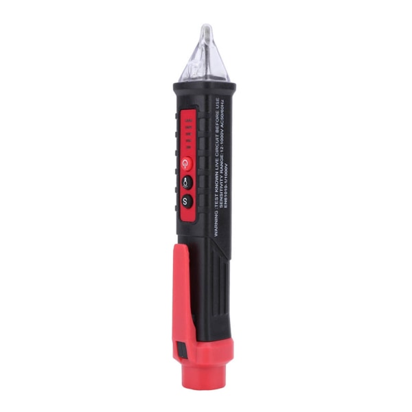 Hög noggrannhet elektrisk spänningsdetektor Tester Pen 48-1000V/12-1000V (svart)