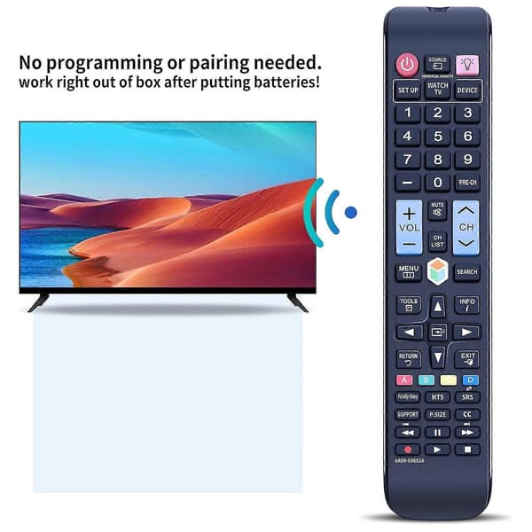 Typ A AA59-00652A Replacement Remote Control for Samsung TV ABS TV Remote Control