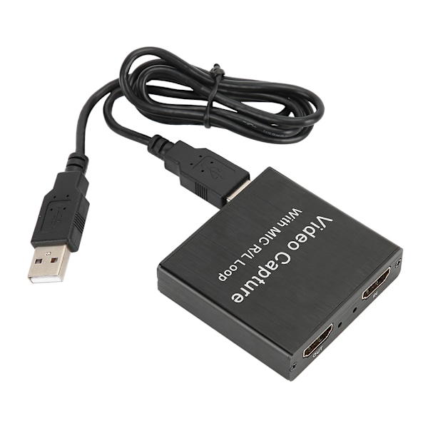 Video Capture Card USB2.0 HDMI Loop&#8209;Out Tukee 4K Elektroniikkalaitteita 0.4a 5V DC