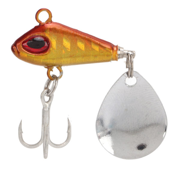 Fiske VIB Metal Mini Lures 5g konstgjorda hårda falska bete VIB sked Långt kast Fiske LureGolden