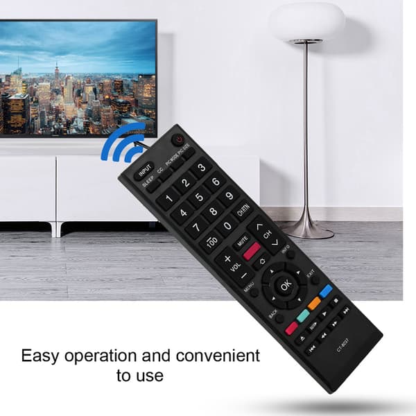 CT-8037 Multifunksjonell TV-erstatningsfjernkontroll for Toshiba-kontroller