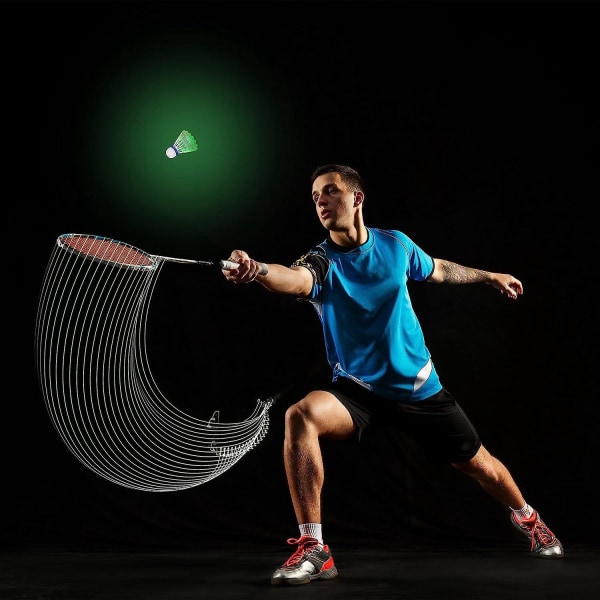 Sæt med 8 LED Badminton-fjerbolde til indendørs og udendørs brug