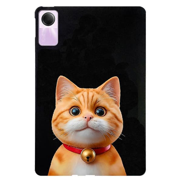 Case for Xiaomi Redmi Pad SE with Pattern Print, Slim TPU Tablet Protective Case - Short-haired Cat