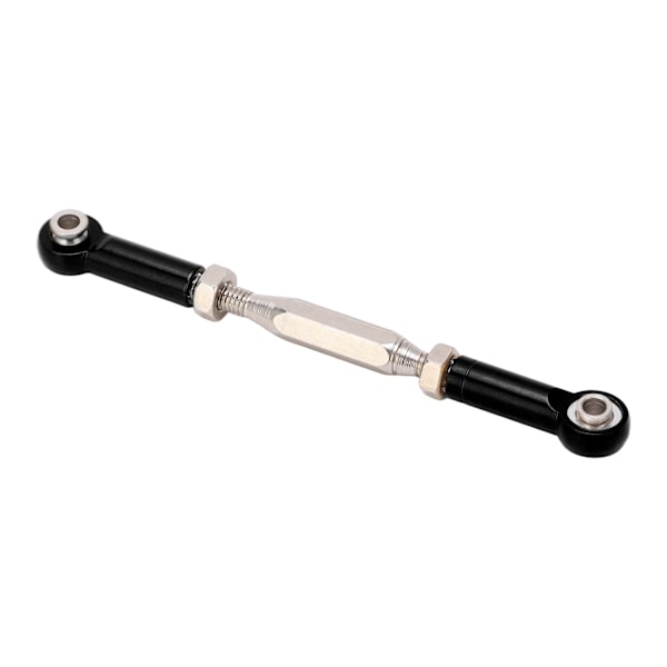 Justerbar RC servostang trækstang metal styrestang til JLB 1/10 RC lastbiler Sort