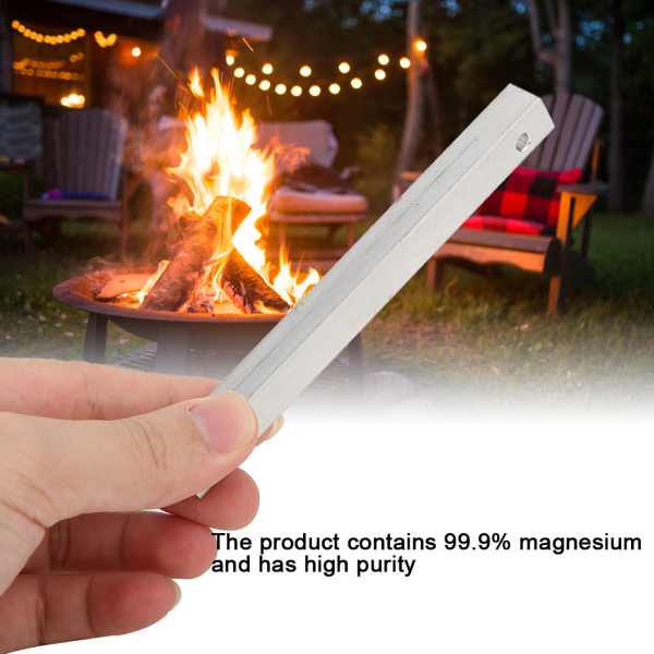 Ignition Magnesium Bar Square Block Fire Starting Kit -työkalu lämmitykseen Wild Campingissa 11,5 x 128 mm