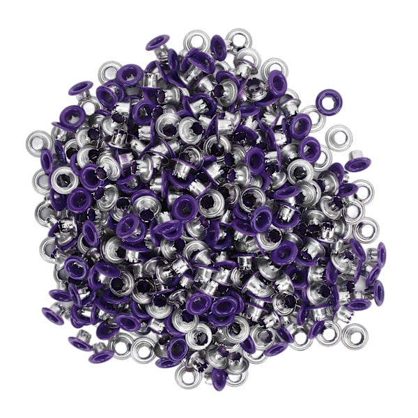 500 stk. Trykknapper Jernmateriale Flad Glat Lysende Overflader Letvægts Farverige Syknapper YK4/5C32 (Lilla)