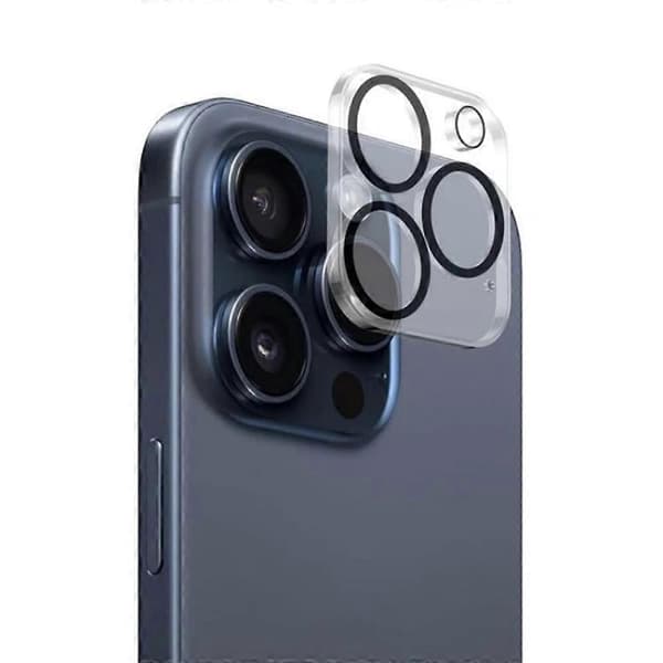 For iPhone 16 Pro Max/16 Pro Camera Lens Protector Full Coverage HD Clear Silk Print Lens Protection Film wi